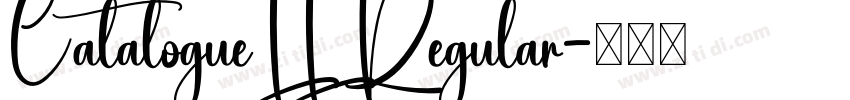 CatalogueLL Regular字体转换